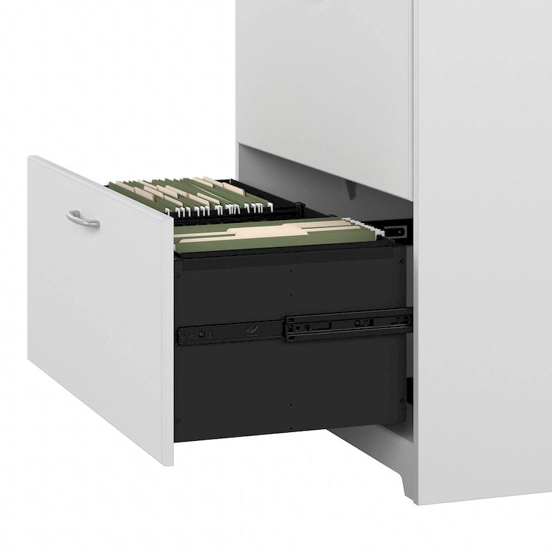 Bureau d'angle avec huche et classeur Cabot 60 W