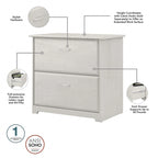 Bureau d'angle avec huche et classeur Cabot 60 W
