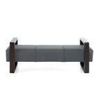 Banc ottoman moderne rembourré Taylor Long avec design multifonctionnel
