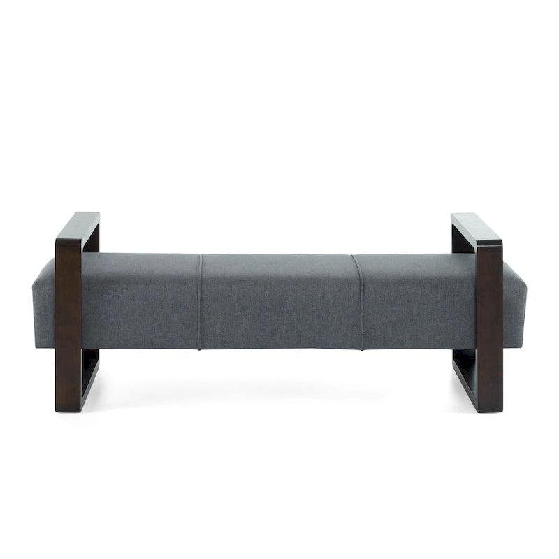 Banc ottoman moderne rembourré Taylor Long avec design multifonctionnel