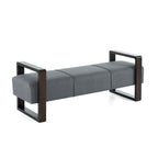 Banc ottoman moderne rembourré Taylor Long avec design multifonctionnel