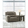 Fauteuil inclinable électrique surdimensionné | Revêtement marron | Siège extra large | Salon