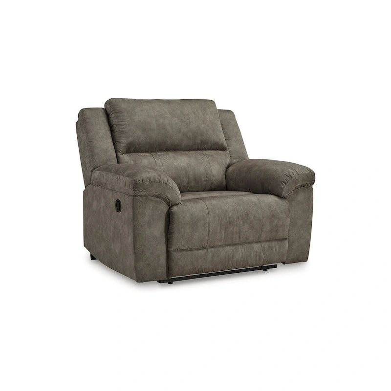 Fauteuil inclinable électrique surdimensionné | Revêtement marron | Siège extra large | Salon
