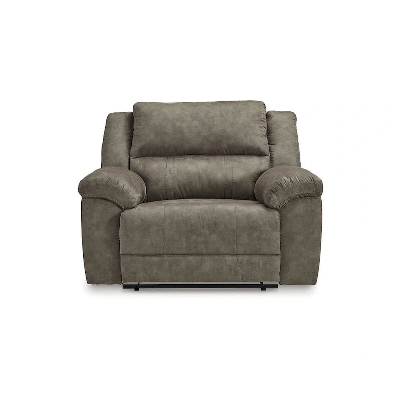 Fauteuil inclinable électrique surdimensionné | Revêtement marron | Siège extra large | Salon