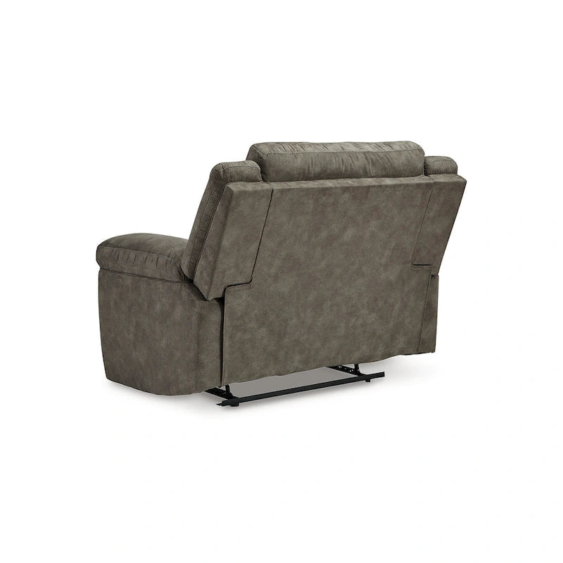 Fauteuil inclinable électrique surdimensionné | Revêtement marron | Siège extra large | Salon