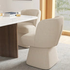 Chaises de salle à manger tapissées de tissu