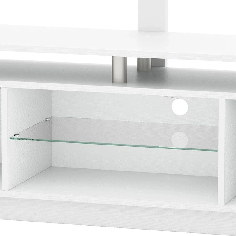 Meuble TV LED avec support réglable pour téléviseurs 75 pouces, prises de courant - 185 cm