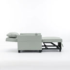 Fauteuil-lit gigogne convertible 3-en-1 avec port USB - 34,26 x 68,12 x 33,08