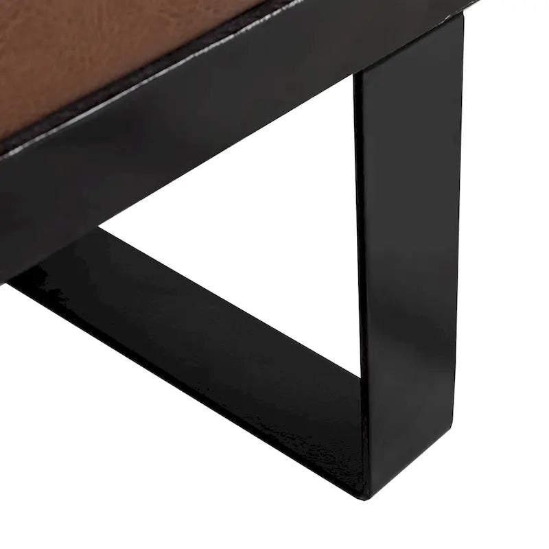 Causeuse surdimensionnée en similicuir avec coussins décoratifs | Style moderne | Canapé 2 places