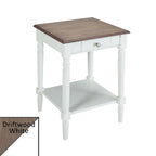 Table d'appoint de style champêtre français avec 1 tiroir et une étagère ouverte | Plusieurs finitions | Table de chevet