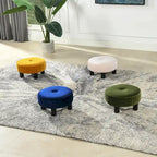 Pouffe ottoman rond de 16 po