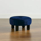 Pouffe ottoman rond de 16 po