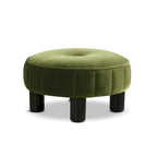 Pouffe ottoman rond de 16 po