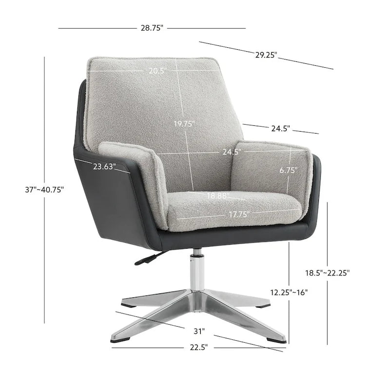 Fauteuil pivotant Sherpa Fauteuil d'appoint