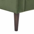 Fauteuil d'appoint capitonné moderne avec pieds en métal