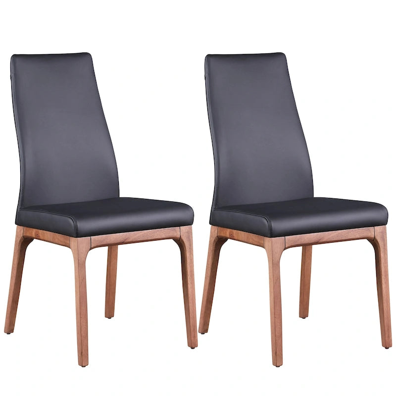 Chaise d'appoint contemporaine à dossier galbé avec piètement en bois