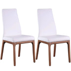 Chaise d'appoint contemporaine à dossier galbé avec piètement en bois
