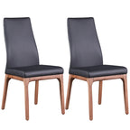 Chaise d'appoint contemporaine à dossier galbé avec piètement en bois