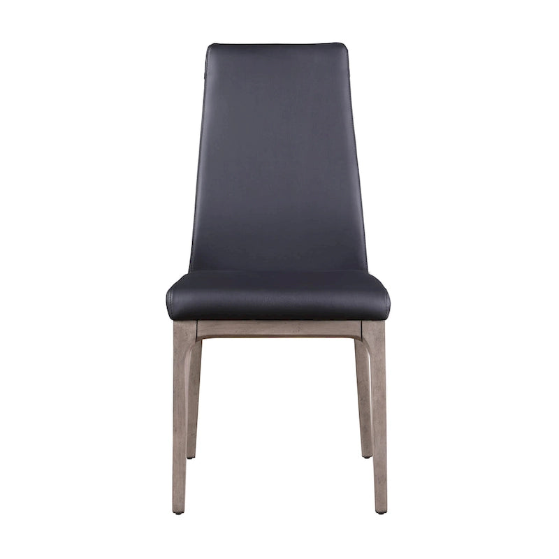 Chaise d'appoint contemporaine à dossier galbé avec piètement en bois
