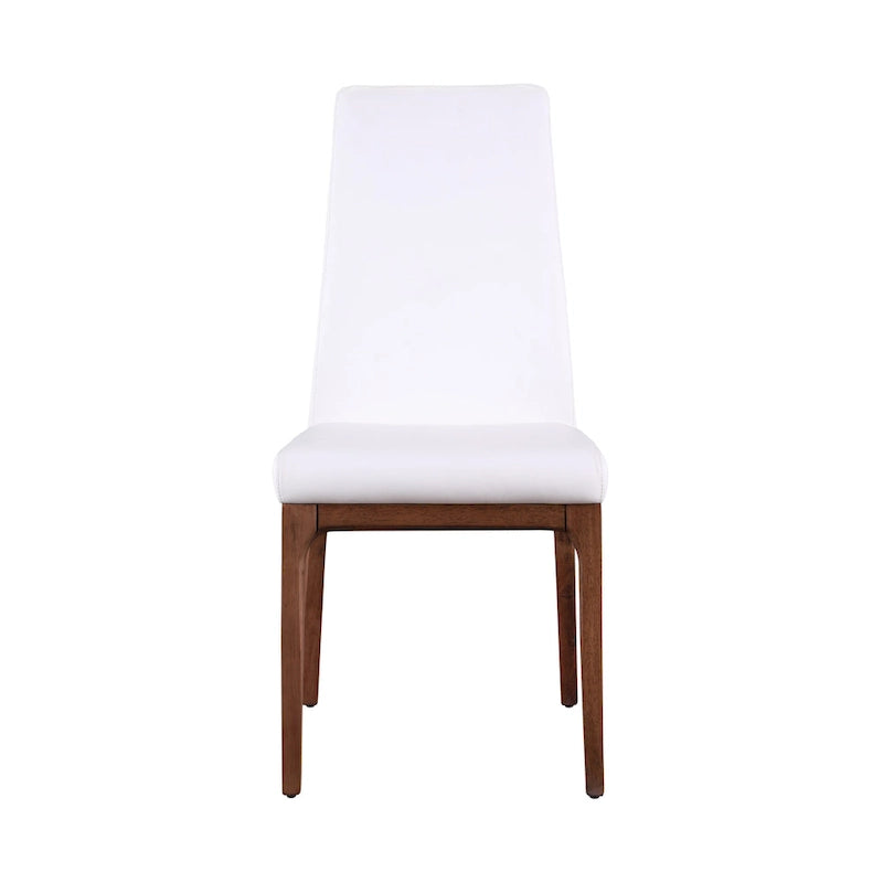 Chaise d'appoint contemporaine à dossier galbé avec piètement en bois
