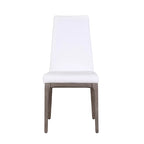 Chaise d'appoint contemporaine à dossier galbé avec piètement en bois