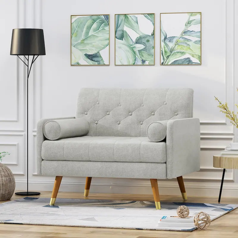 Fauteuil club moderne de style Mid-Century en tissu