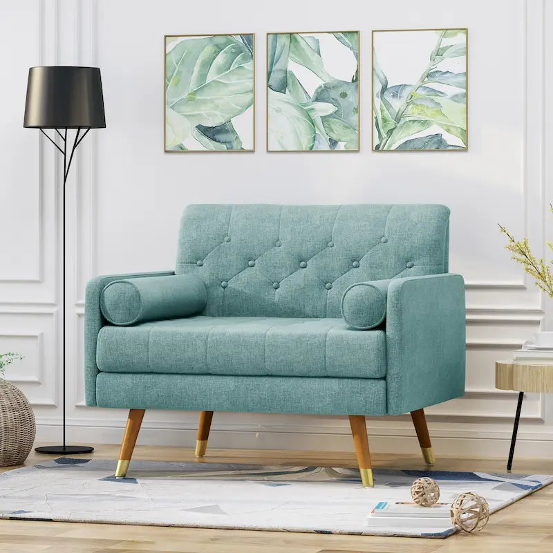 Fauteuil club moderne de style Mid-Century en tissu