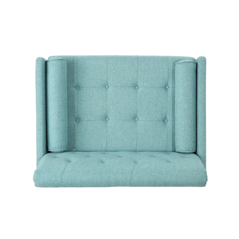 Fauteuil club moderne de style Mid-Century en tissu