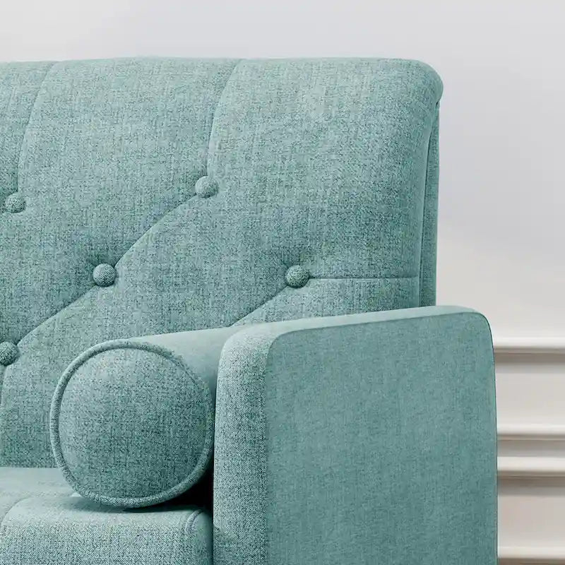 Fauteuil club moderne de style Mid-Century en tissu