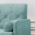 Fauteuil club moderne de style Mid-Century en tissu