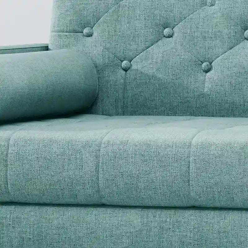 Fauteuil club moderne de style Mid-Century en tissu