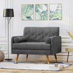 Fauteuil club moderne de style Mid-Century en tissu
