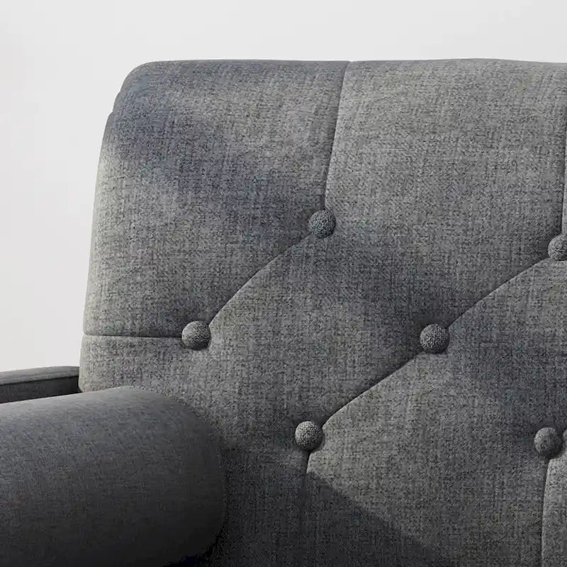Fauteuil club moderne de style Mid-Century en tissu