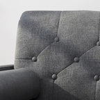 Fauteuil club moderne de style Mid-Century en tissu