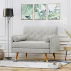Fauteuil club moderne de style Mid-Century en tissu