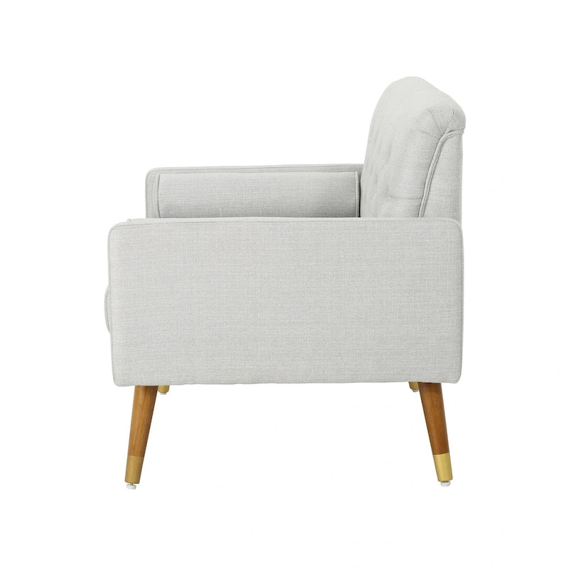 Fauteuil club moderne de style Mid-Century en tissu