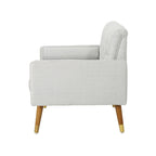 Fauteuil club moderne de style Mid-Century en tissu