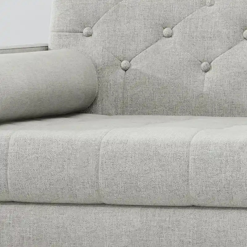 Fauteuil club moderne de style Mid-Century en tissu