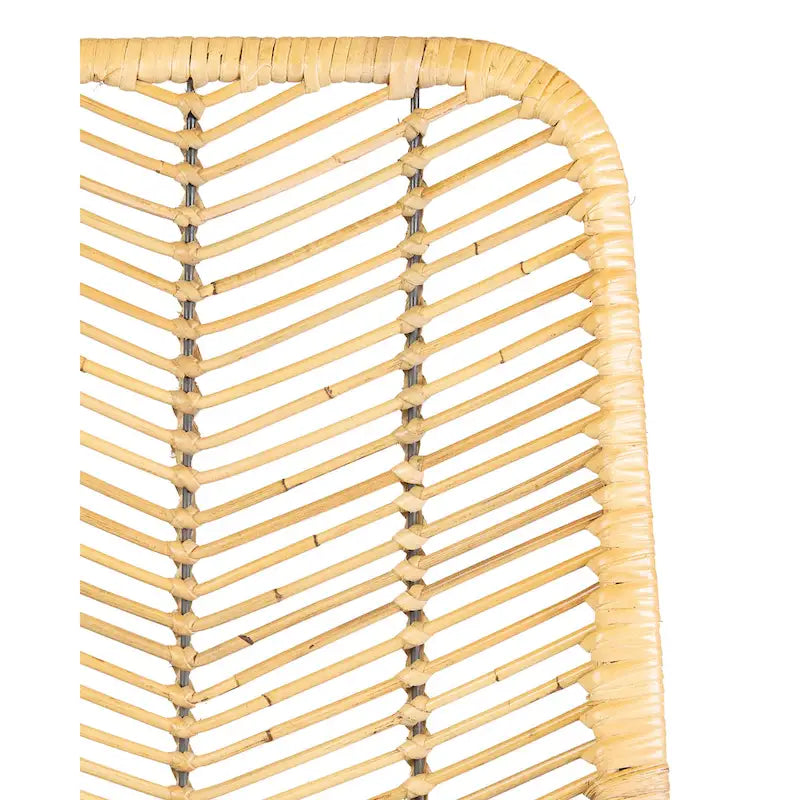 Chaises de salle à manger faites à la main en rotin naturel