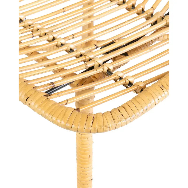 Chaises de salle à manger faites à la main en rotin naturel
