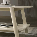Table d'appoint étagère en bois du milieu du siècle
