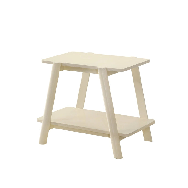 Table d'appoint étagère en bois du milieu du siècle