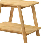 Table d'appoint étagère en bois du milieu du siècle