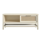Table basse en bois moderne avec étagère inférieure | Table de salon | Design de rangement