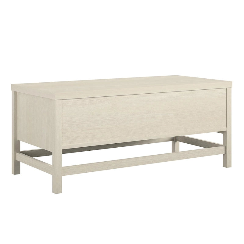 Table basse en bois moderne avec étagère inférieure | Table de salon | Design de rangement