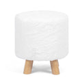 Pouf rond rembourré | Repose-pieds | Siège rembourré | Plusieurs couleurs | Salon
