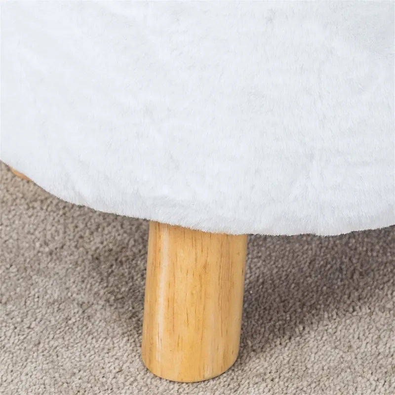 Pouf rond rembourré | Repose-pieds | Siège rembourré | Plusieurs couleurs | Salon