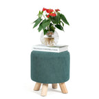 Pouf rond rembourré | Repose-pieds | Siège rembourré | Plusieurs couleurs | Salon