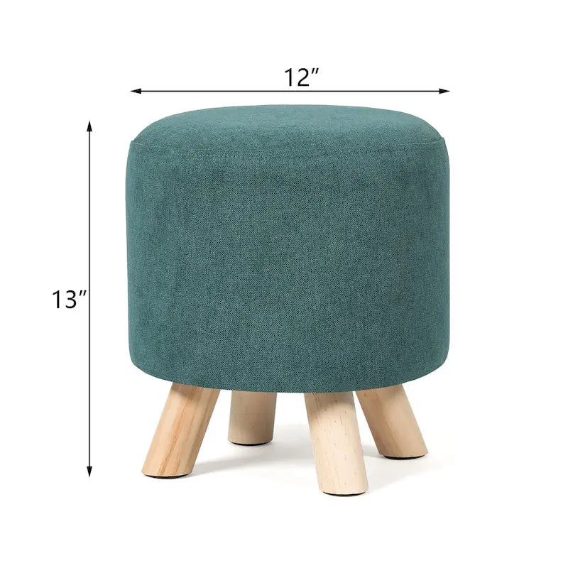 Pouf rond rembourré | Repose-pieds | Siège rembourré | Plusieurs couleurs | Salon