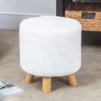 Pouf rond rembourré | Repose-pieds | Siège rembourré | Plusieurs couleurs | Salon